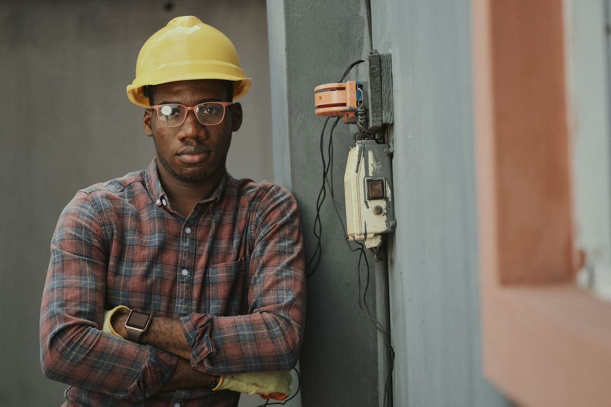 A Post Electric electrician on the job